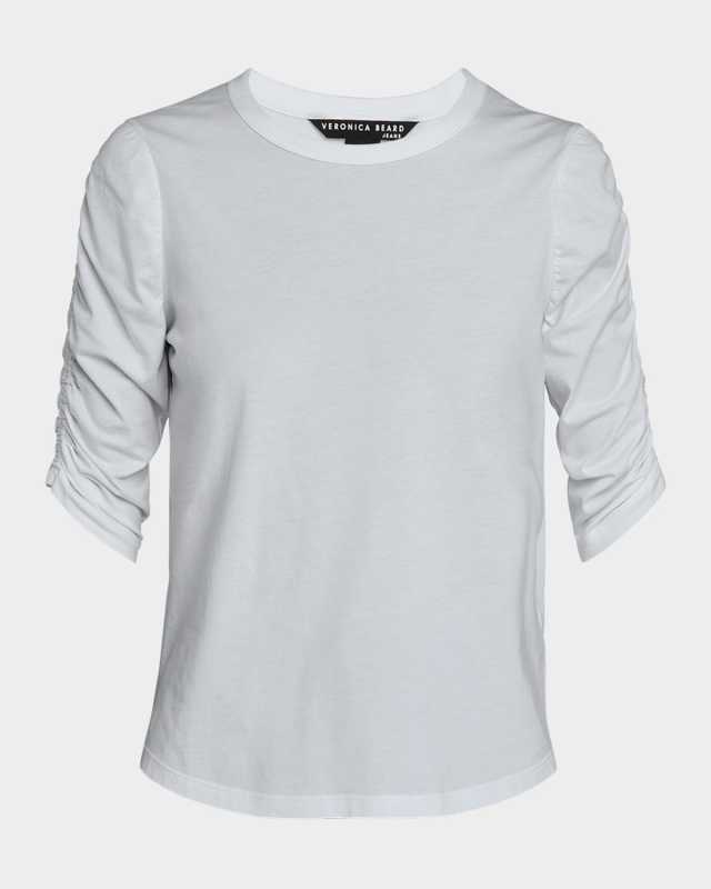 Waldorf Ruched-Sleeve T