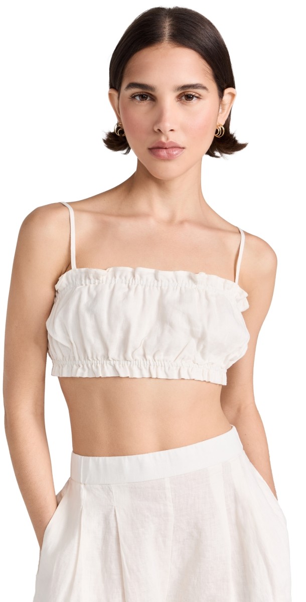 Birds of Paradis Brigette Bandeau Top Ivory