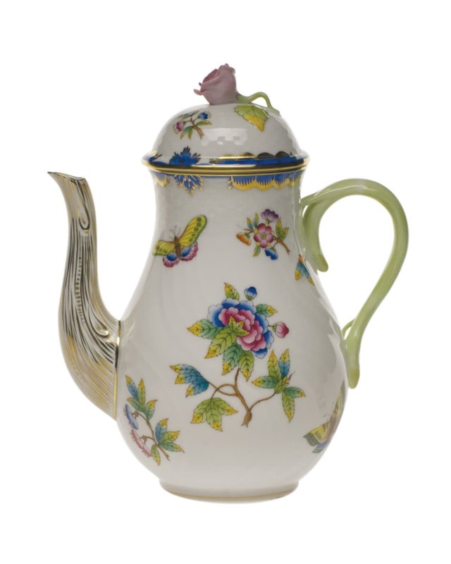 Queen Victoria Blue Coffee Pot