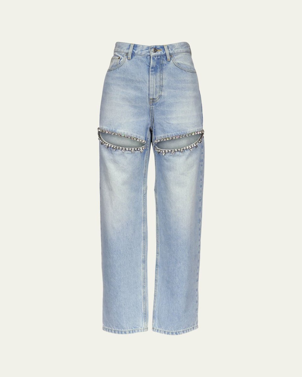 Crystal Slit Jeans