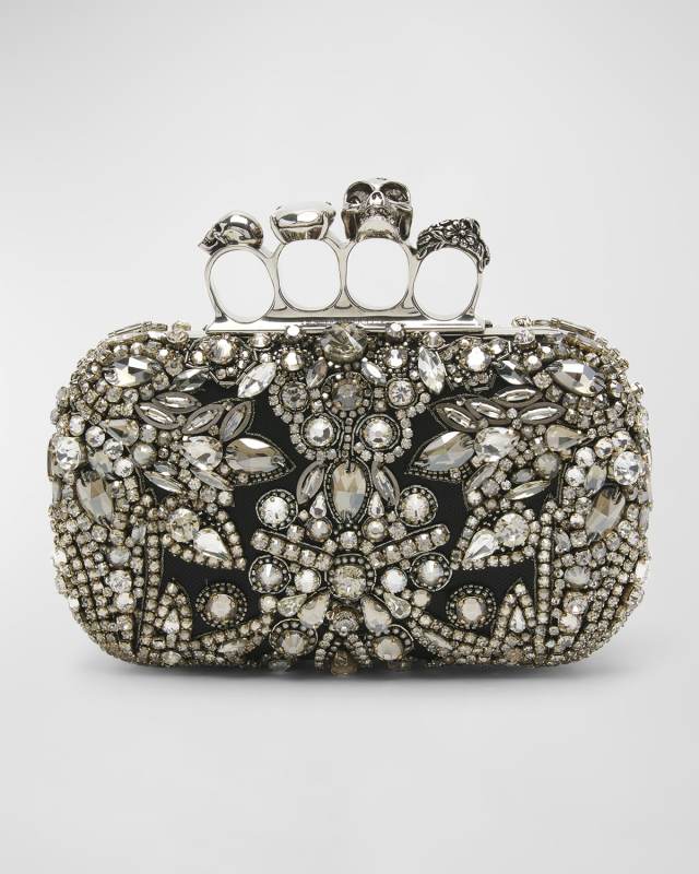Skull Exploded Jewel Clutch Bag