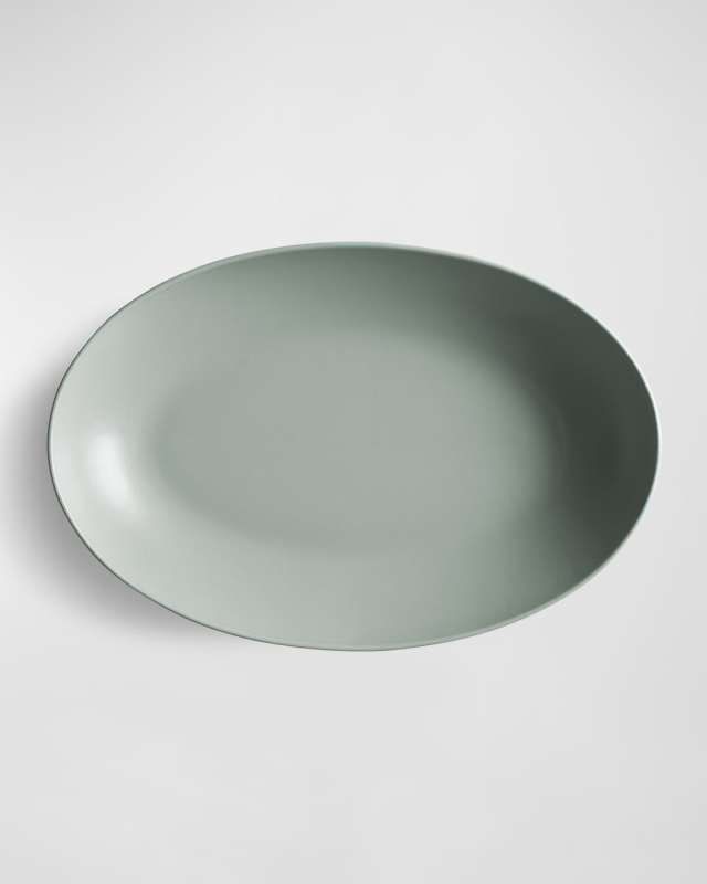 Stoneware Oval Serving Bowl