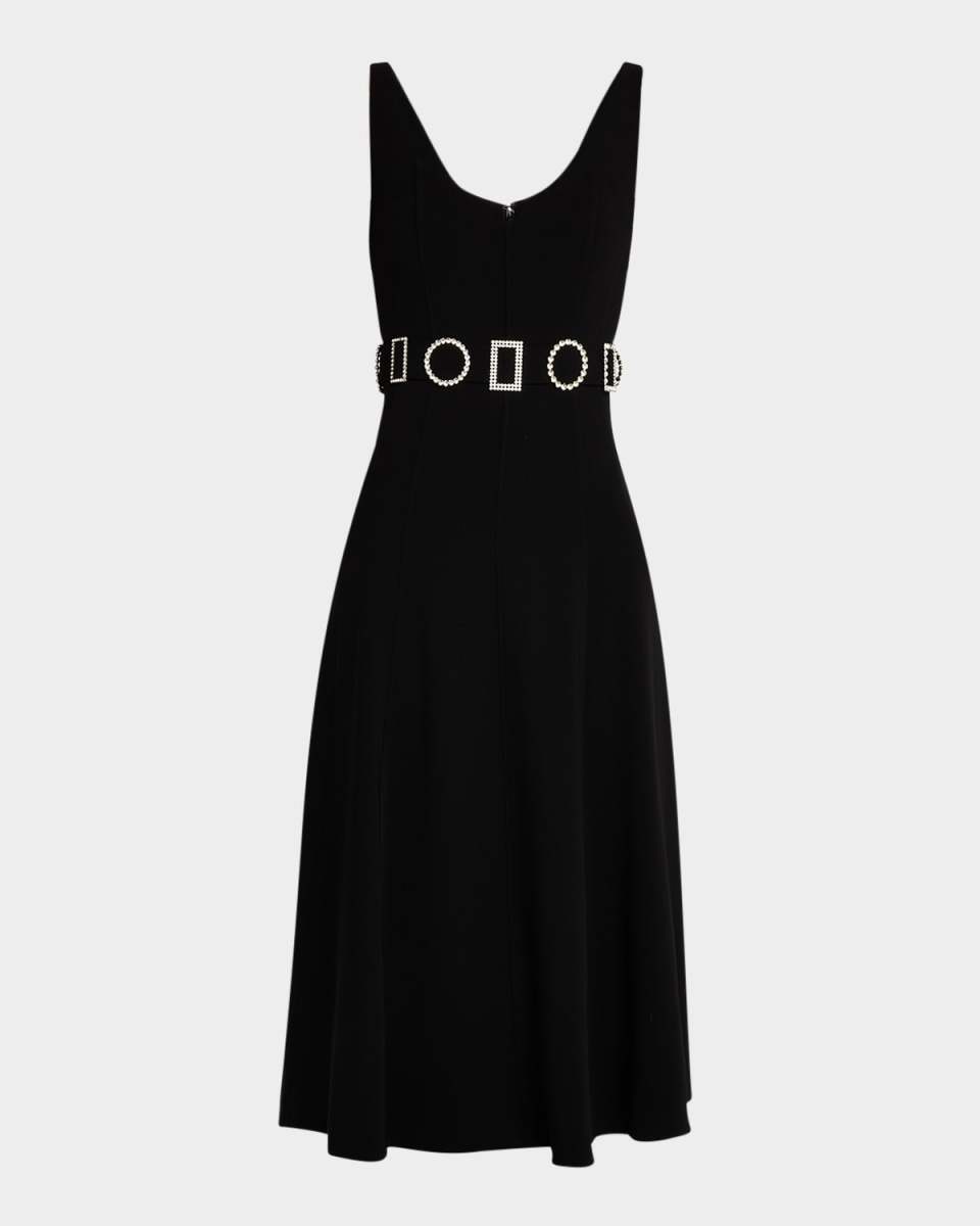 Eden Embellished A-Line Midi Dress