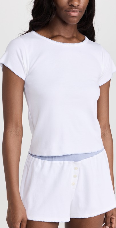 Cozyland by Morgan Lane Baby Jean Tee Chalk