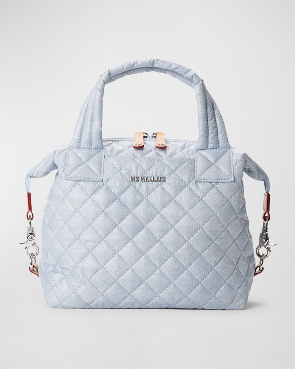 Sutton Deluxe Small Denim Quilted Crossbody Bag