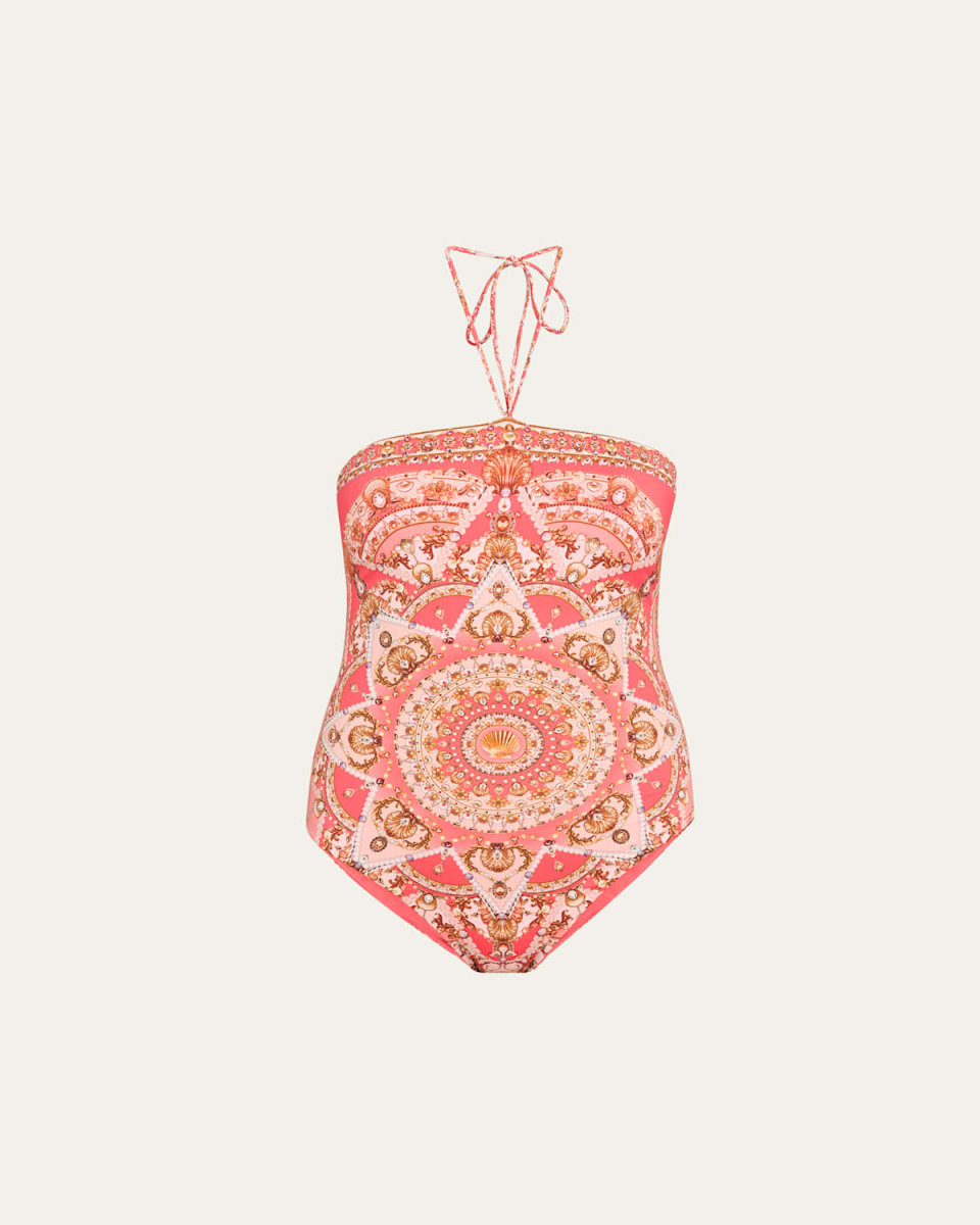 Shell Games Bandeau One-Piece Swimsuit