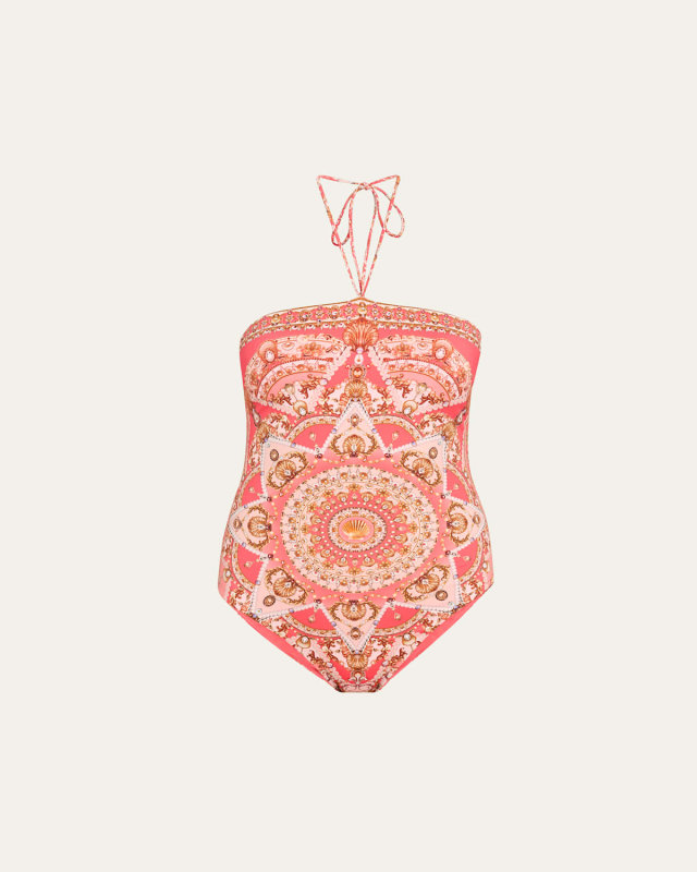 Shell Games Bandeau One-Piece Swimsuit