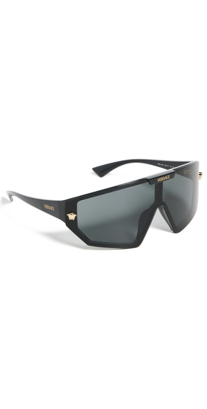 Versace VE4461 Shield Sunglasses Black