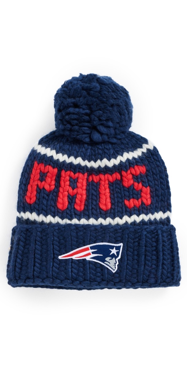 Lele Sadoughi Pats Beanie Navy