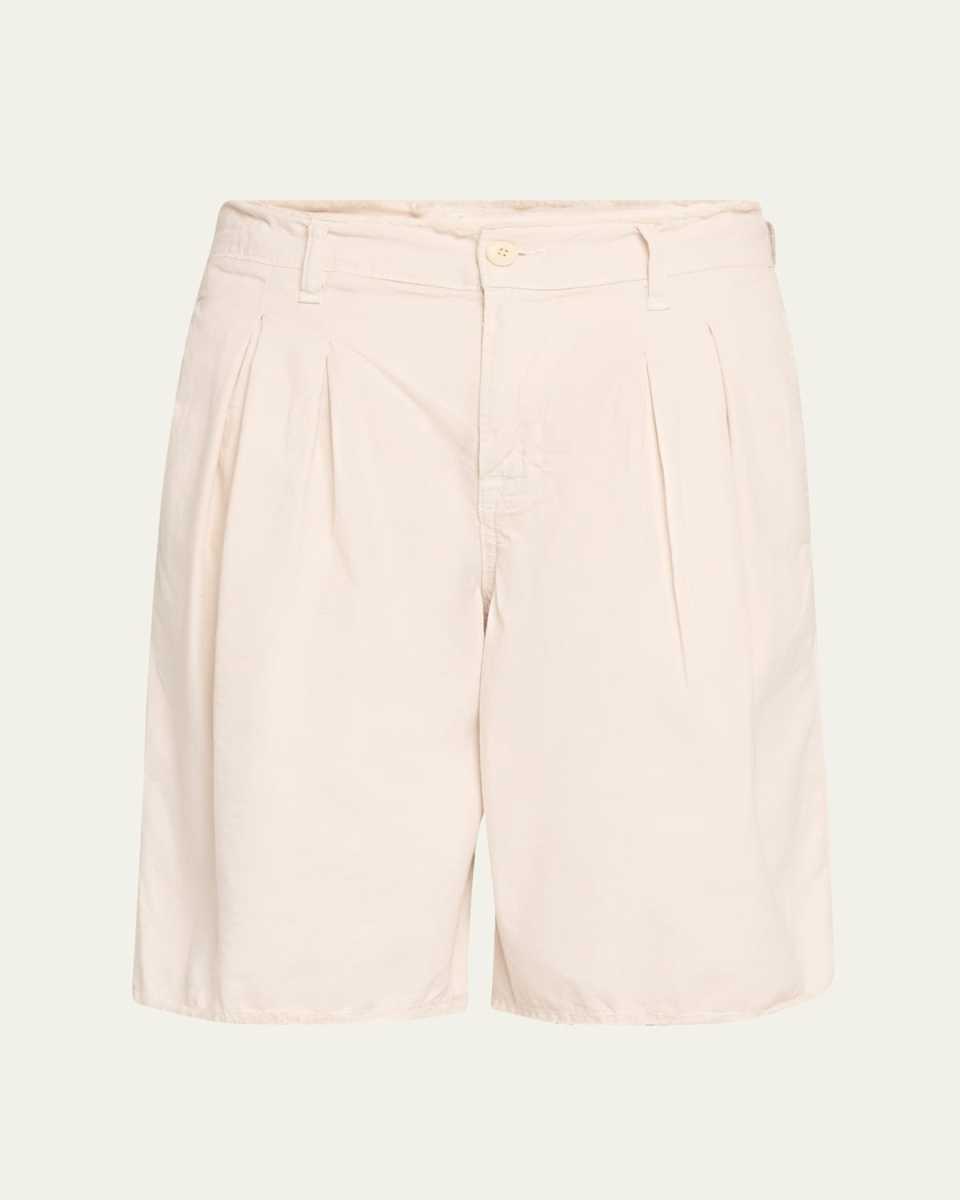 Quinn Pleated Cotton Canvas Culottes