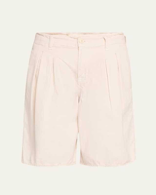 Quinn Pleated Cotton Canvas Culottes