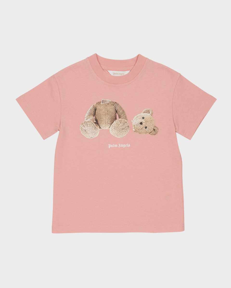 Girl's Bear Logo-Print T-Shirt, Size 4-12