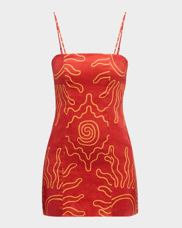 Laia Floral Linen Mini Dress