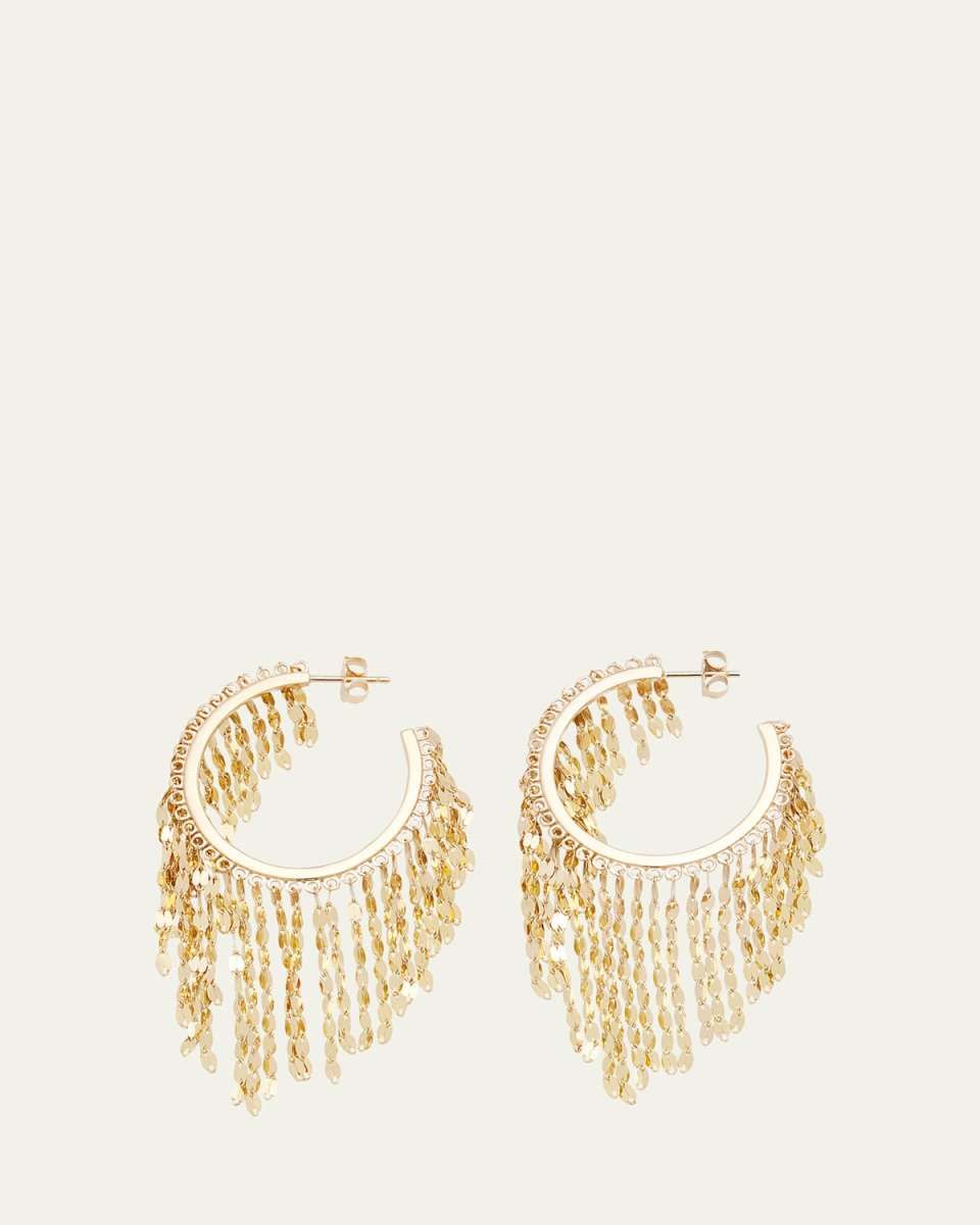 14K Blake Fringe Hoop Earrings