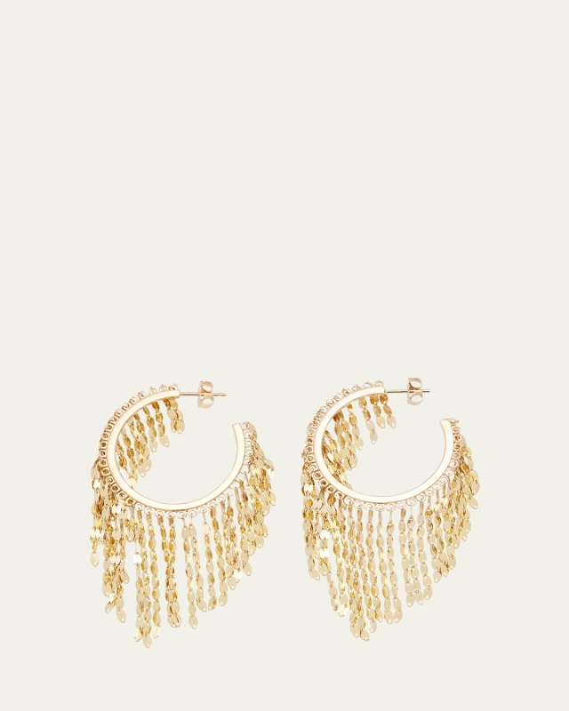 14K Blake Fringe Hoop Earrings