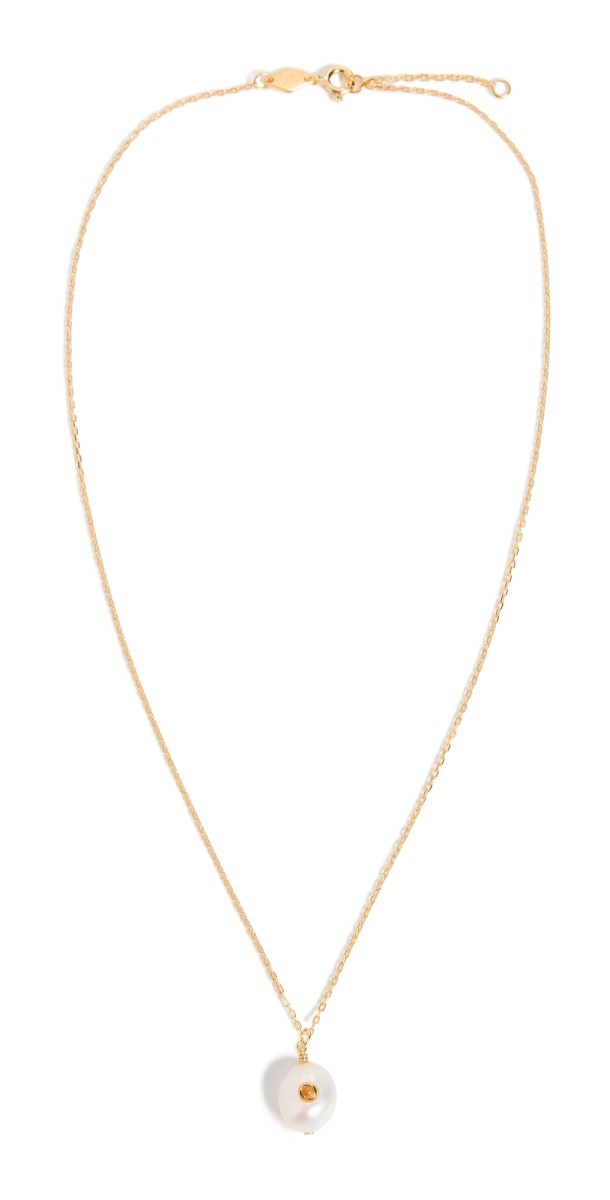 Anni Lu Baroque Pearl Necklace Citr