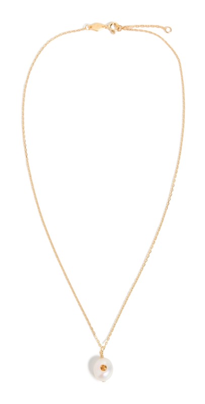 Anni Lu Baroque Pearl Necklace Citr