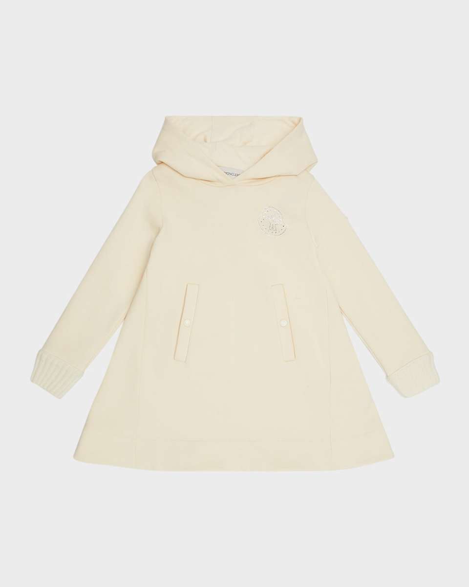 Girl's Fleece Dress W/ Embellished Logo Bell, Size 8-14