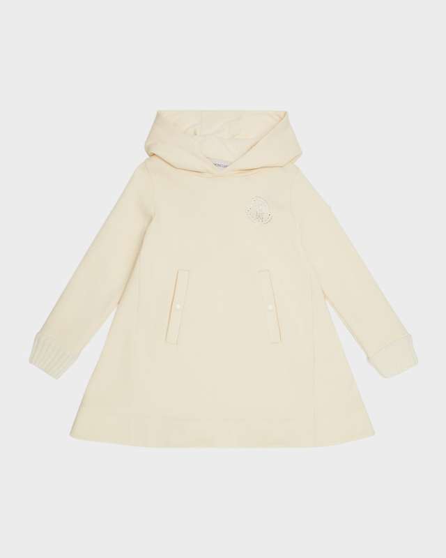 Girl's Fleece Dress W/ Embellished Logo Bell, Size 8-14