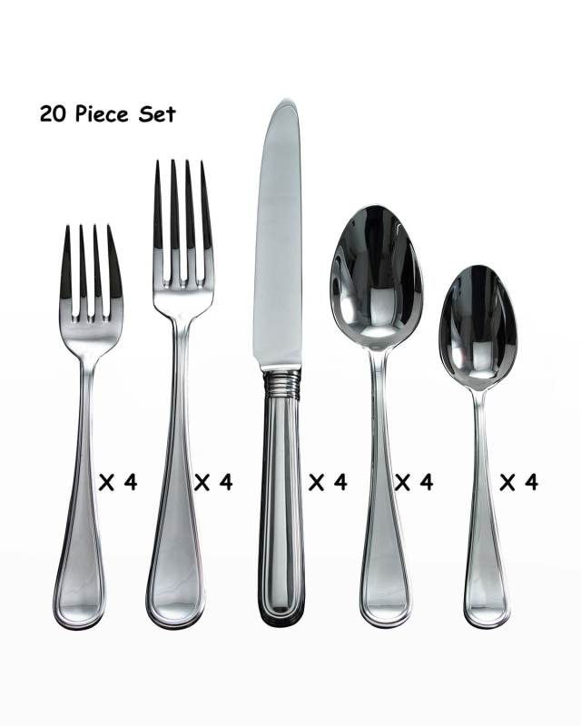 20-Piece Ascot Flatware Set