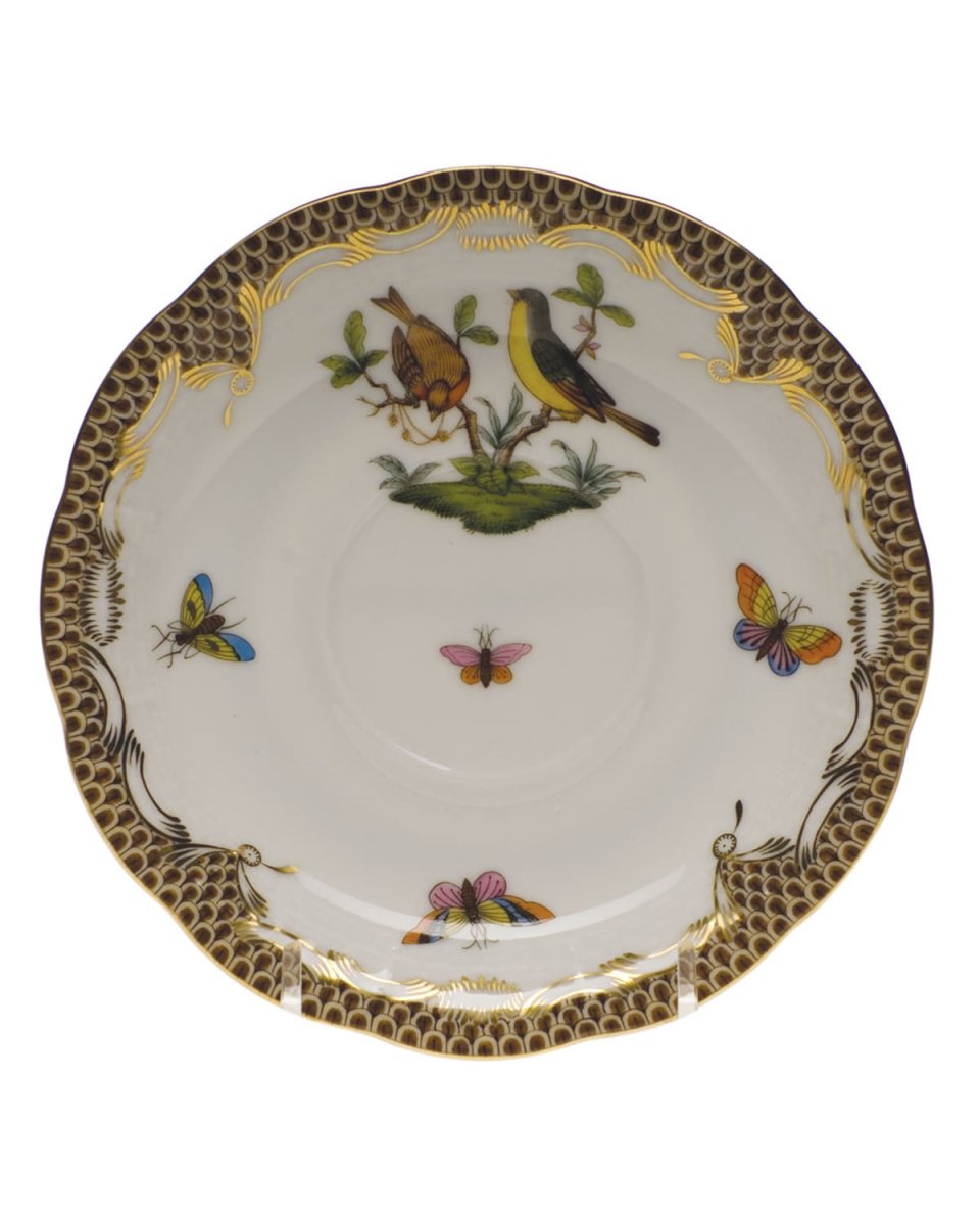 Rothschild Bird Brown Motif 07 Tea Saucer