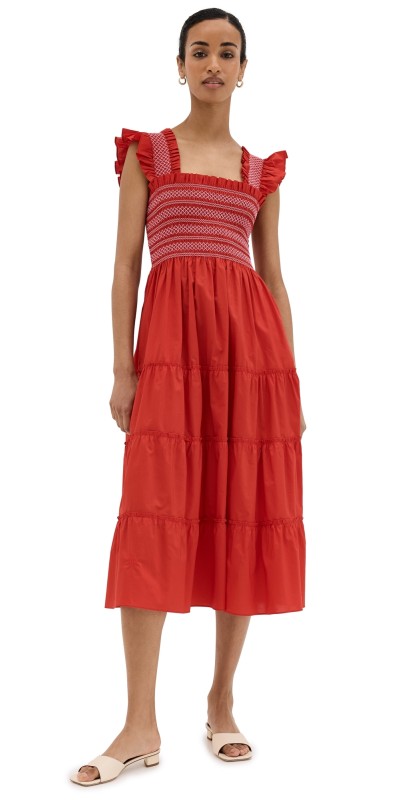 Hill House Home The Ellie Nap Dress Poppy Red