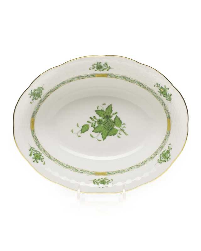 Chinese Bouquet Oval Vegetable Serving Bowl