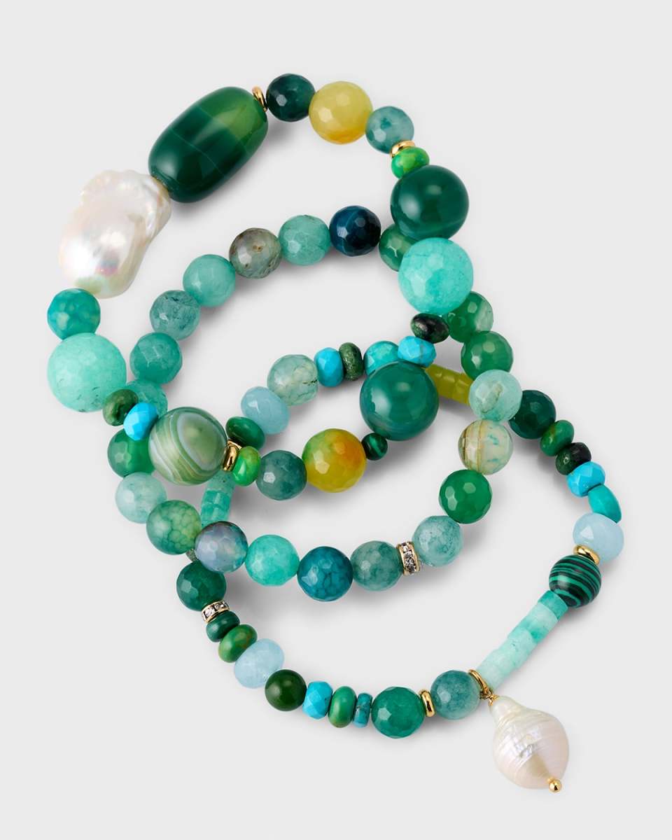 Willow Stretch Bracelet with Pearls