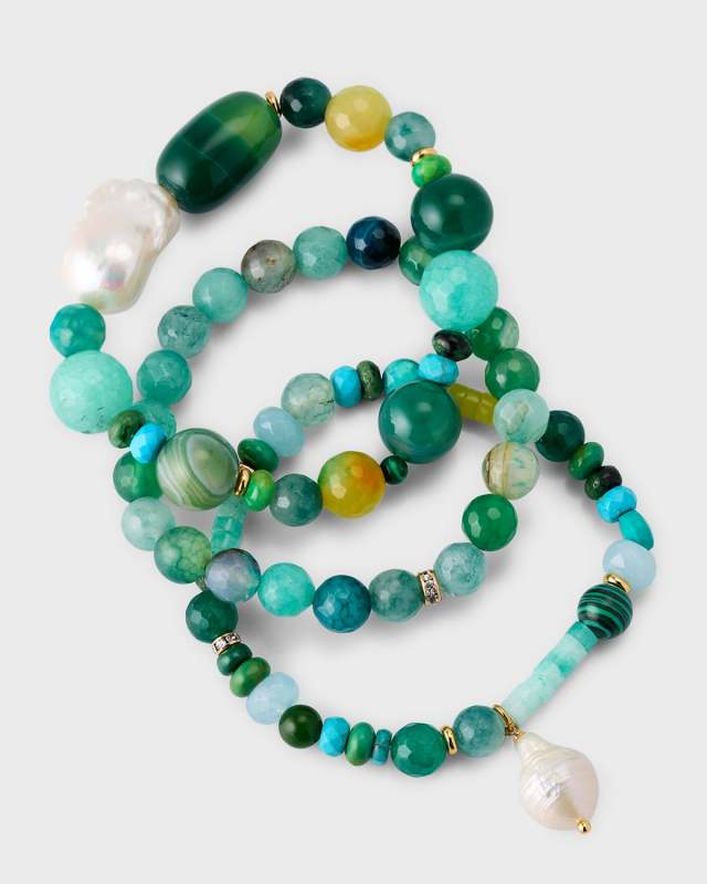 Willow Stretch Bracelet with Pearls