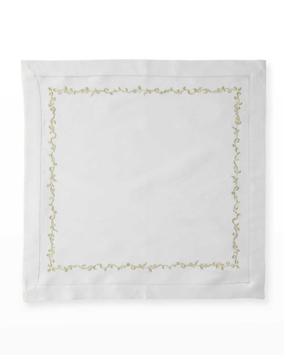 Gold Wave Embroidered Napkin