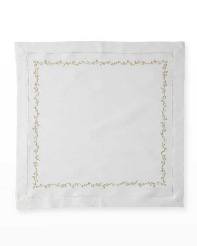 Gold Wave Embroidered Napkin