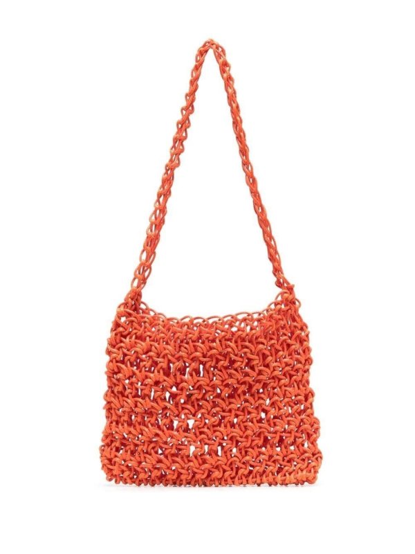 knitted tote bag
