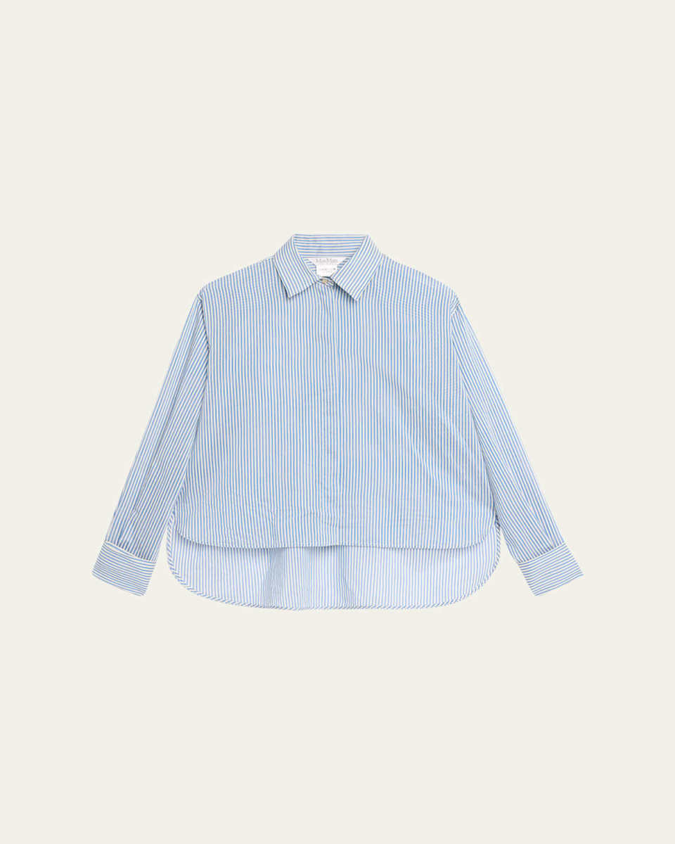 Vertigo Striped Button-Front Shirt