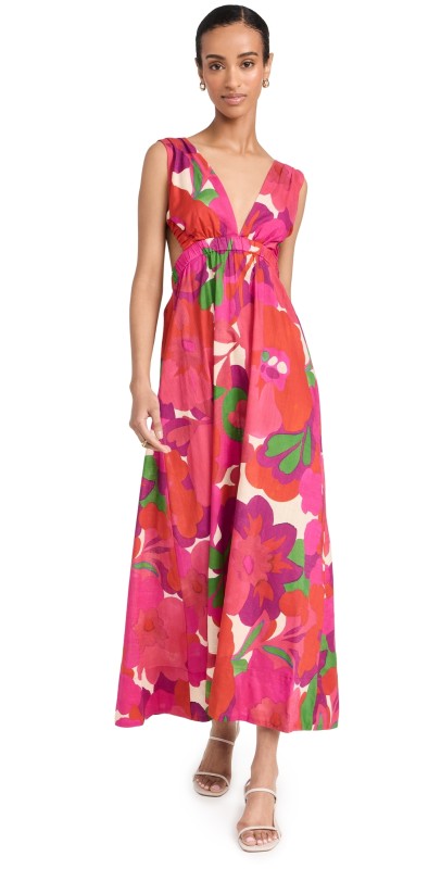 MISA Rosalia Dress Flora Rosada