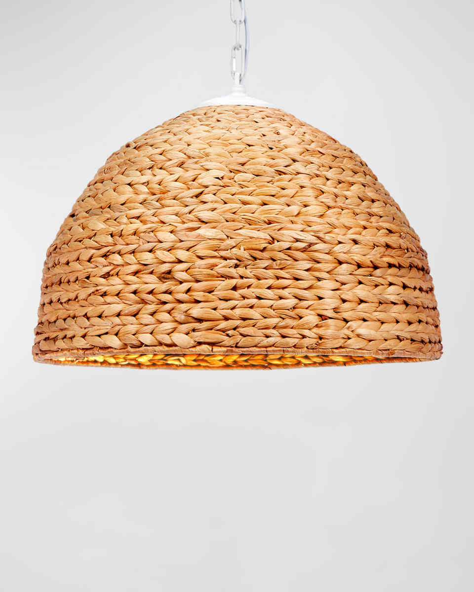 Woven Water Hyacinth Maris Pendant Light