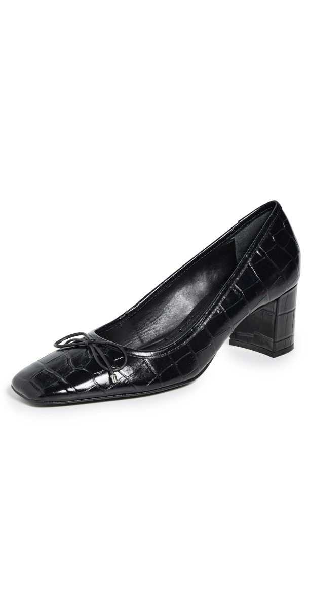 Schutz Arissa Croco Pumps Black