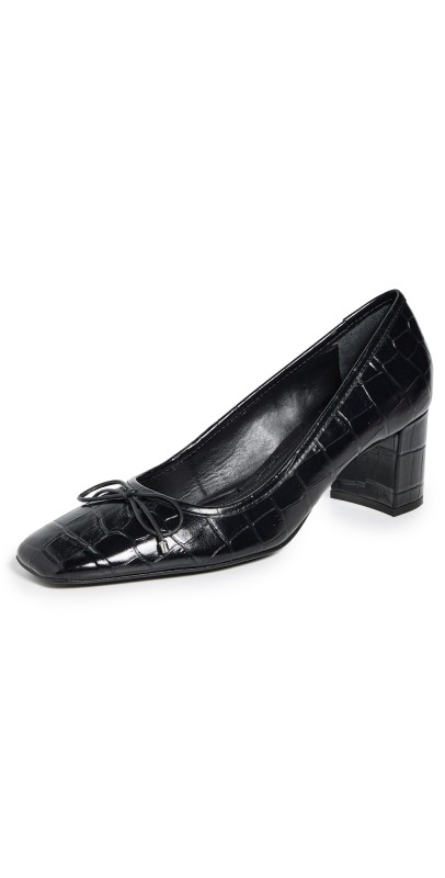 Schutz Arissa Croco Pumps Black