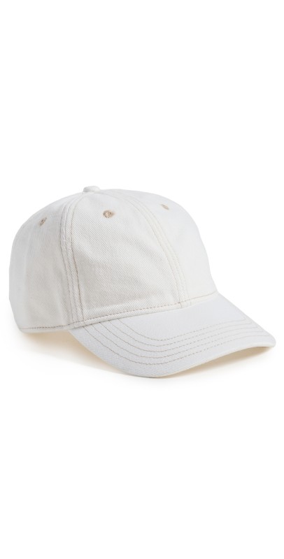 Madewell Denim Baseball Cap Tile White