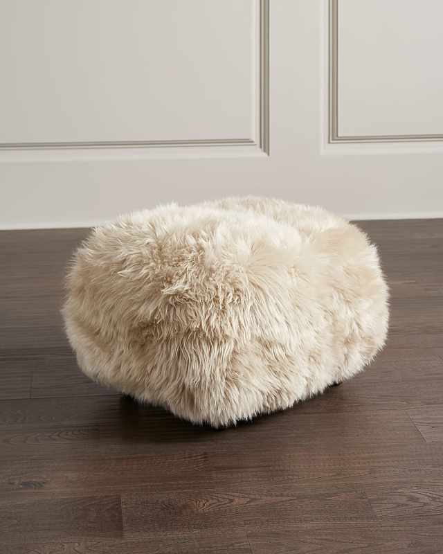 Anders Sheepskin Ottoman