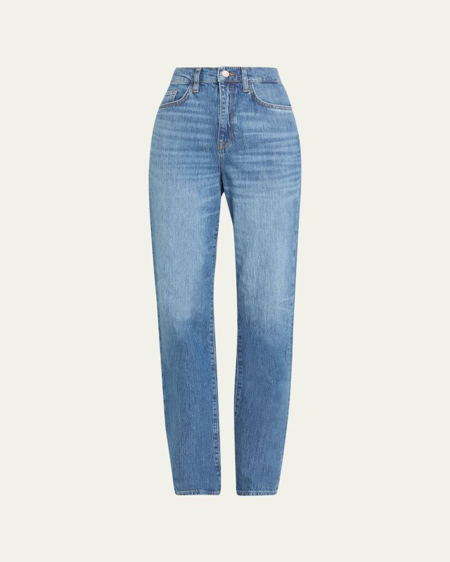 Ms. Triarchy V-High Rise Straight-Leg Jeans