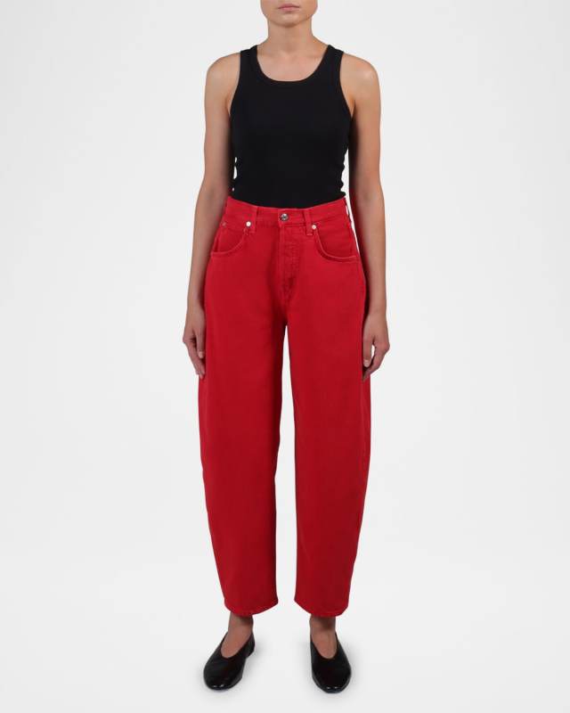 Cassel Ultra High-Rise Barrel Jeans