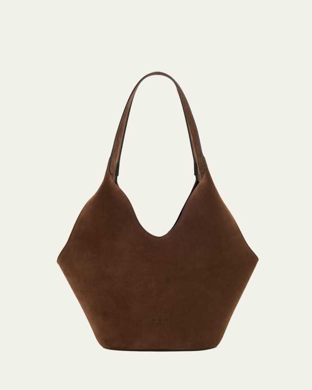 Phantom Suede Calfskin Bucket Bag