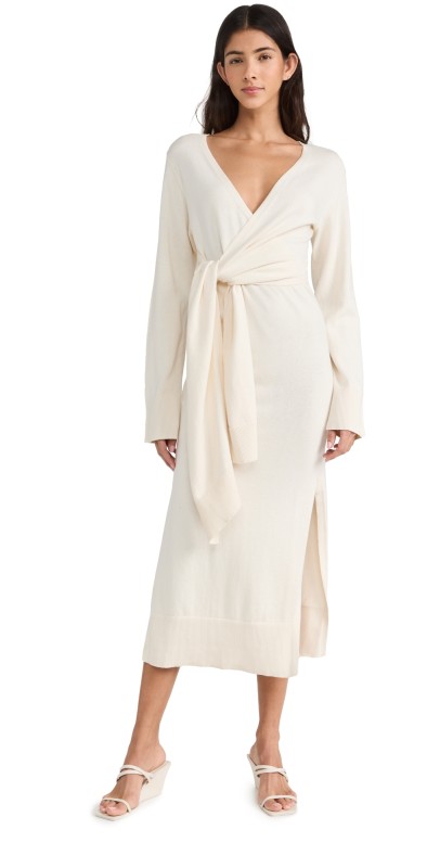 SIMKHAI Skyla Wrap Dress Midnight