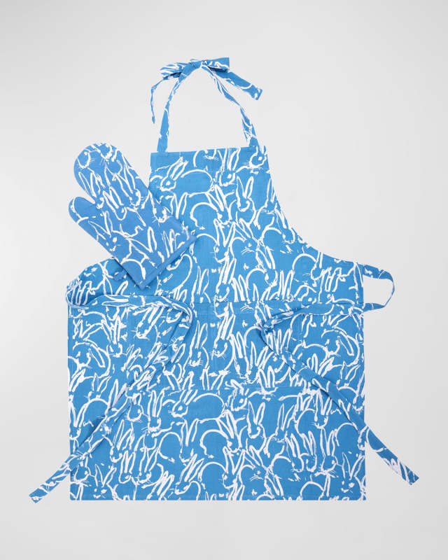 Fluffle Bunny Khadi Print Apron & Oven Mitt Collection