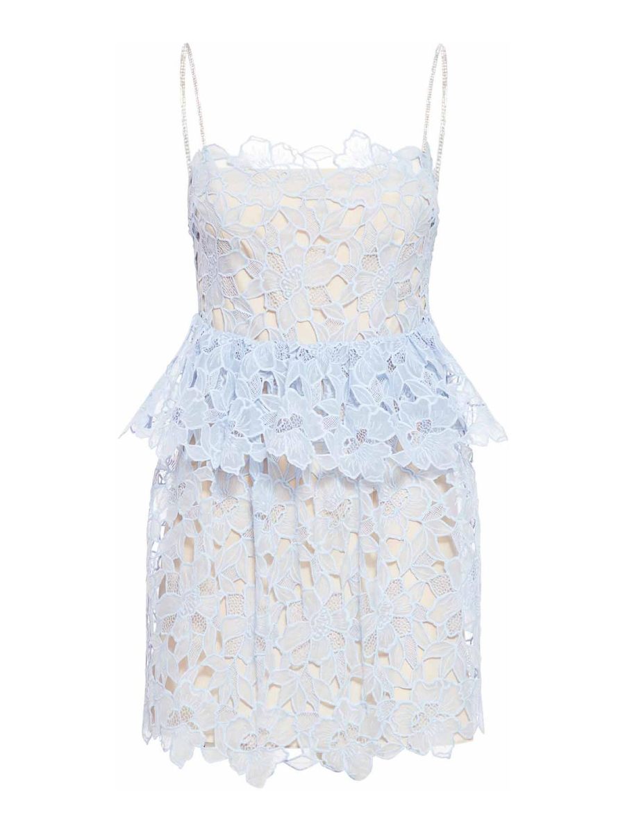 Self Portrait Robe Courte - Bleu