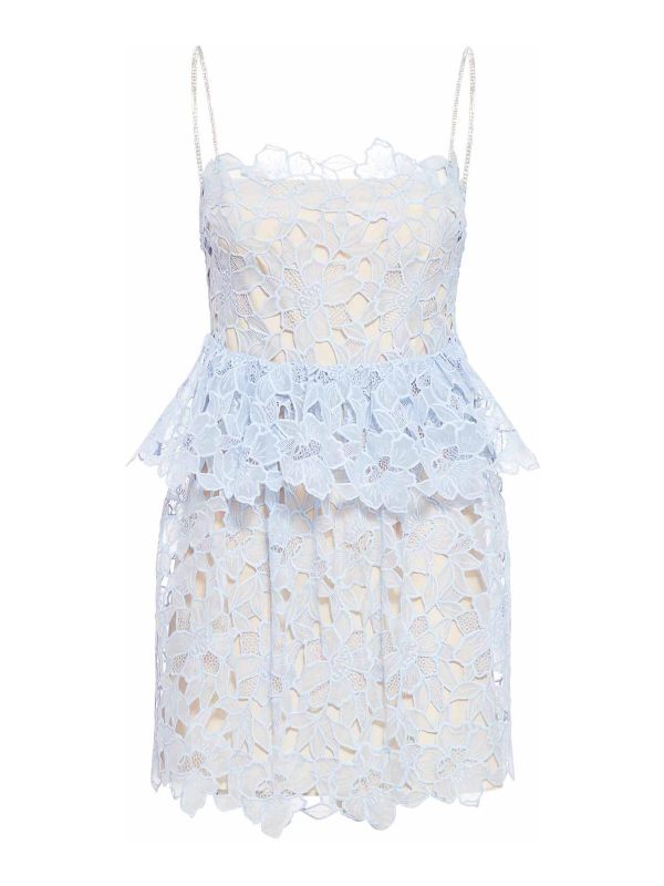 Self Portrait Robe Courte - Bleu