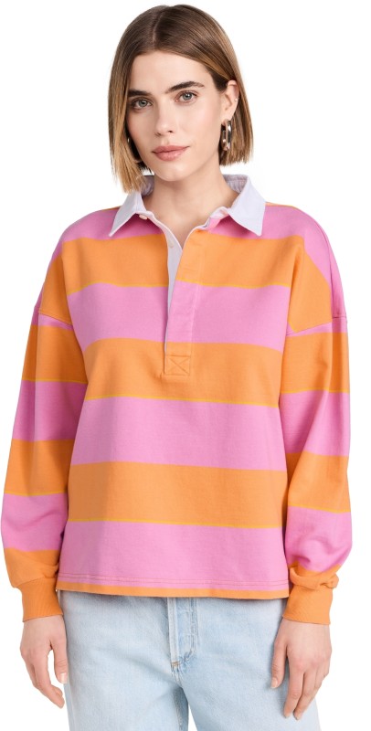 AMO Annie Rugby Top Melon/Peony