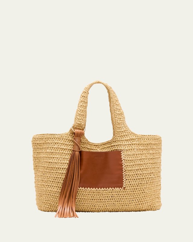 Kamari Crochet Shopper Tote Bag