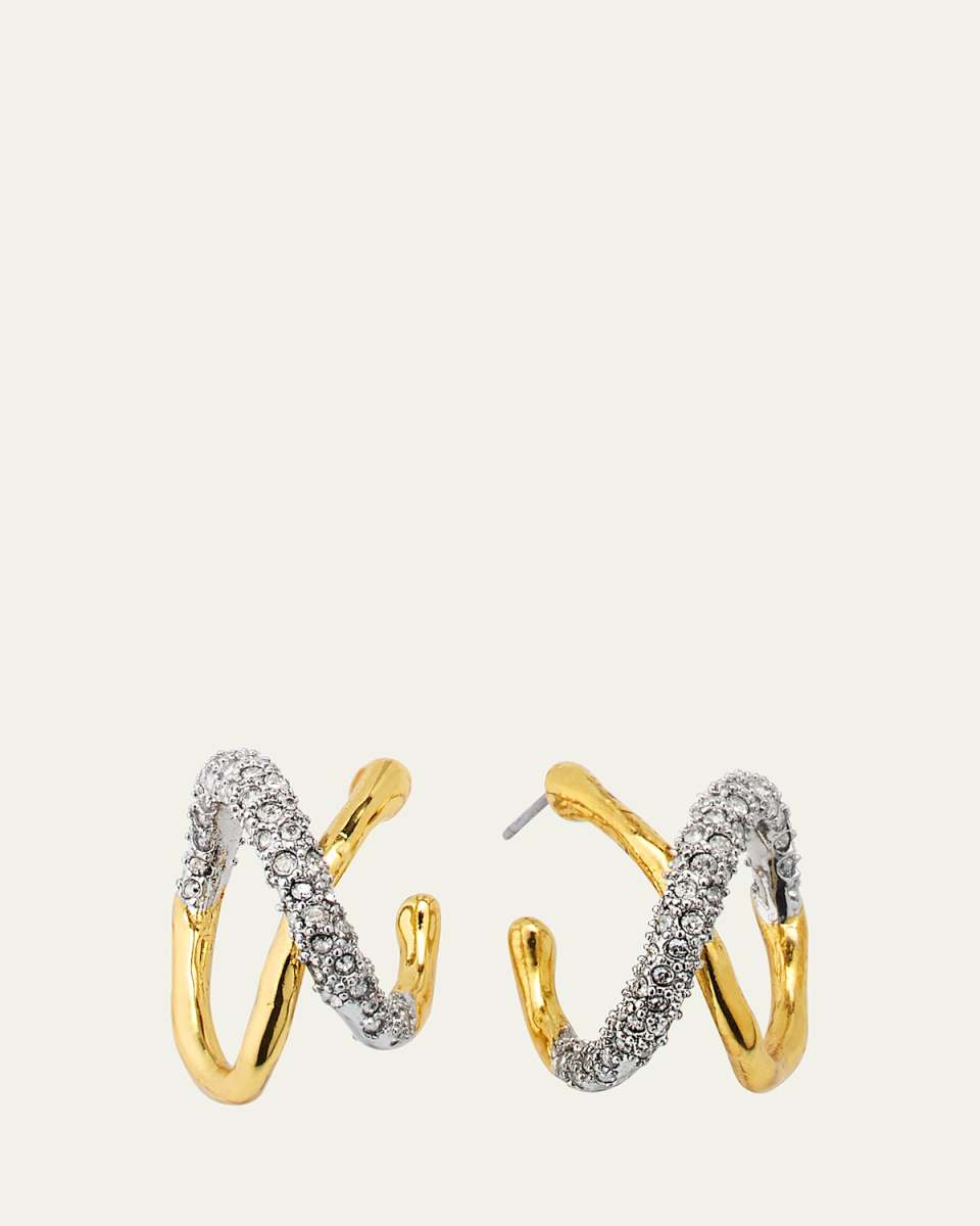 Solanales Twisted Orbit Hoop Earrings