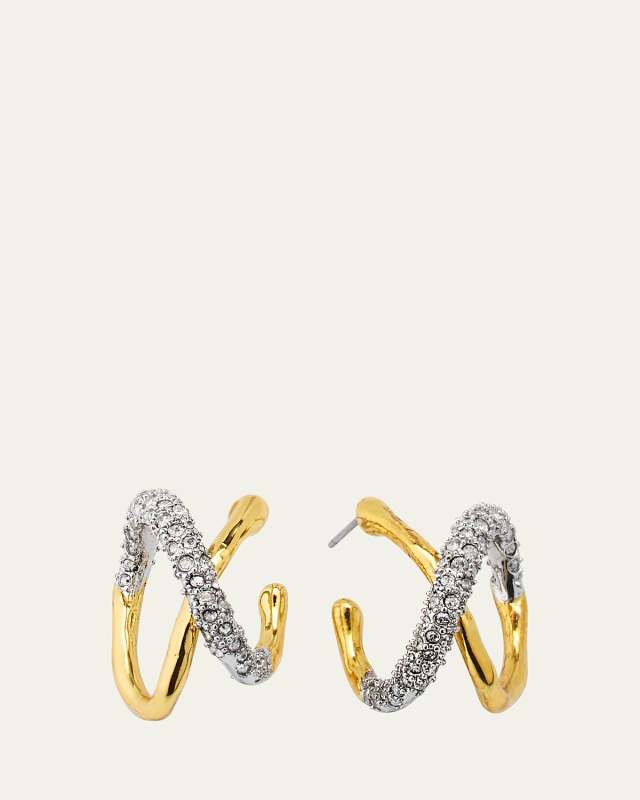 Solanales Twisted Orbit Hoop Earrings